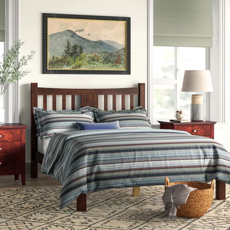 WoodCraft Minimal Design Simple Wooden Bed - Furnishiaa -  -